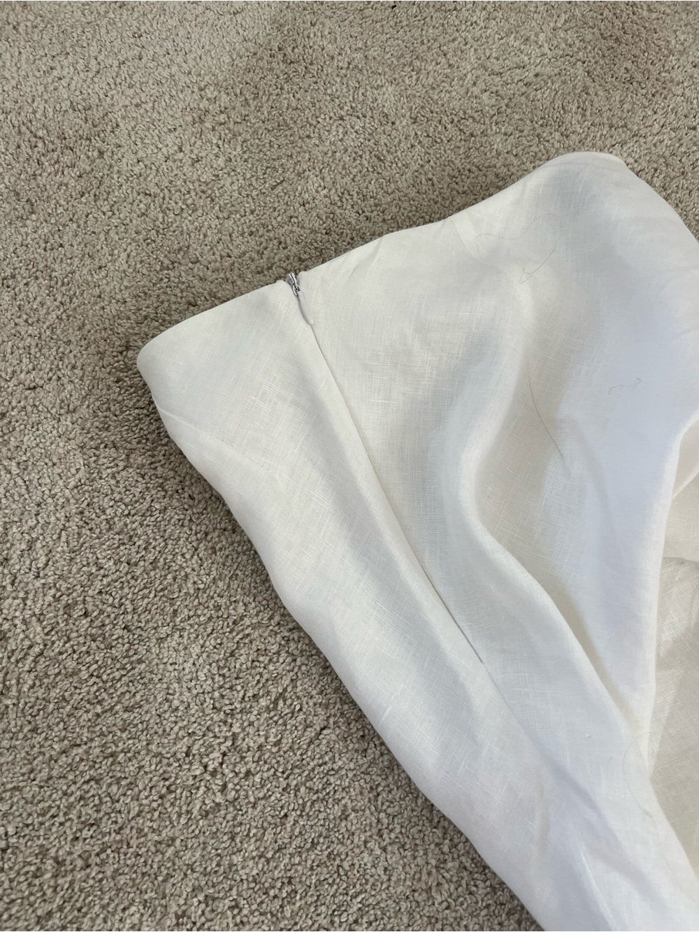 DISSH Syrah White Linen Midi Skirt - Size 6 - Picture 7 of 10